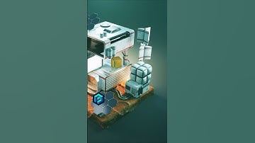 Modeling a sci-fi cargo in Blender 3D :) #b3d #blender3d #madewithsubstance