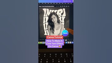 Canva Tutorial - How To Create A Cool Text Effect Using Canva!