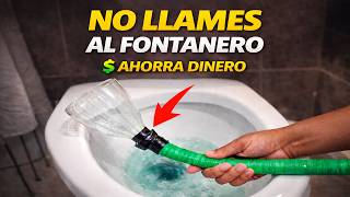 Puse una manguera en mi inodoro y no vas a creer lo que pasó 😱 (Adiós fontaneros)