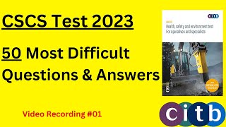 CSCS Test 2023 | CSCS Card UK | CSCS Test Preparation | CITB health and safety Test 2023 | CSCS 2023