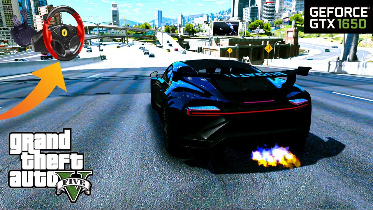 2021 Bugatti Chiron Pur Sport Thrustmaster Steering Wheel GTA 5 GTA 5