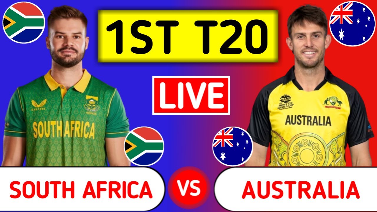 South Africa Vs Australia Live SA vs AUS - 1st T20 Last 5 Overs