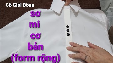🍎1️⃣3️⃣  sơ mi nữ cơ bản (form rộng) làm khuy đơmnút / Chất liệu tự do.