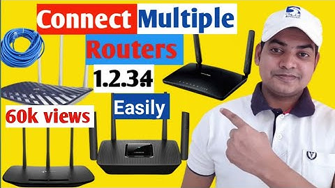 How To Connect Multiple Router Same 1 Network Hindi Main | MultipleRouter kaise Conect kren LanToWan