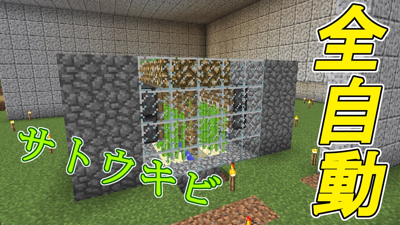 マイクラ 全 自動 サトウキビ