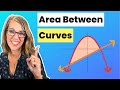 Finding Area Between Two Curves - The Easy Way