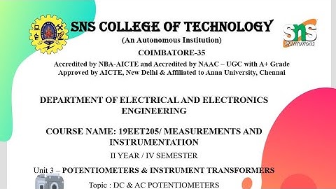 4.AC POTENTIOMETER | MEASUREMENTS AND INSTRUMENTATION