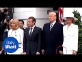 Trump forces Melania to hold his hand, then says 'thank you!' - Daily Mail