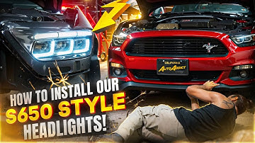 HOW TO INSTALL S650 HEADLIGHTS ON YOUR S550 MUSTANG @AutoAddictUSA