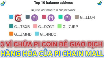 3 ví chứa Pi Coin để giao dịch hàng hóa của Pi Chain Mall #pi #picoin #pinetwork #pichainmall