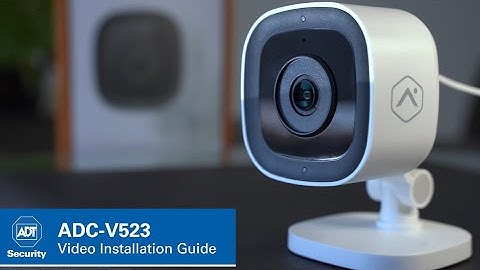 ADT Indoor Wi-Fi Camera (ADC V523) Installation Tutorial
