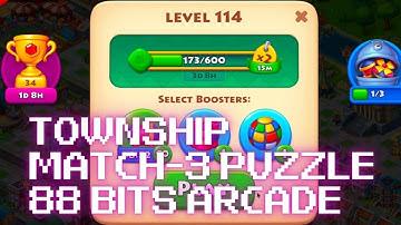 🚜 Township 🚜 Match-3 puzzle Level 114