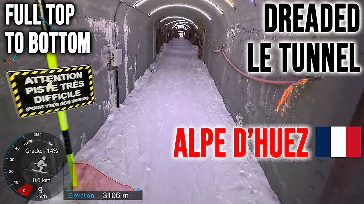 [4K] Skiing Alpe d'Huez, Dreaded Le Tunnel - Full Top to Bottom, France, GoPro HERO13