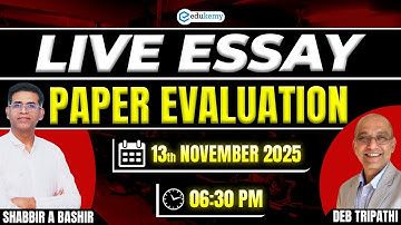 UPSC Essay Paper LIVE Evaluation ✍️ | Learn From Evaluator’s Insights ft. Shabbir Sir & Deb Sir