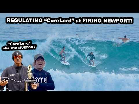 BIG HURRICANE SWELL DRAMA in NEWPORT BEACH!