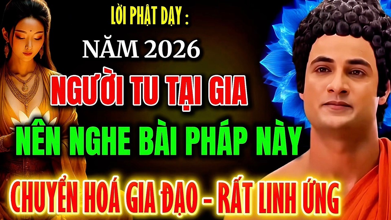 Lời Phật Dạy :Người Tu Tại Gia Năm 2026 Nên Nghe Bài Pháp Này –Chuyển Hóa Gia Đạo -Rất Linh Ứng