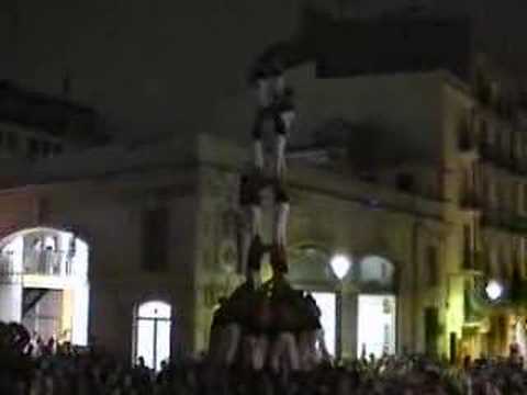 Castellers de Barcelona: 2d8f carregat 20/10/2007