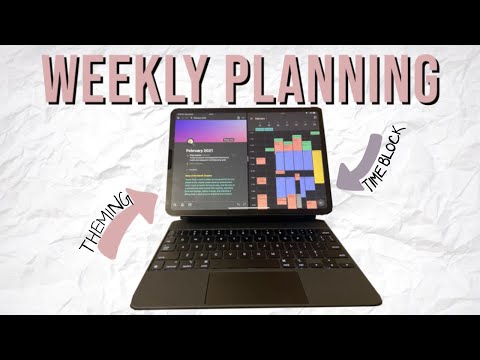 weekly planning routine: