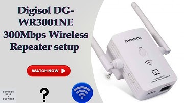 How to Setup Digisol DG-WR3001NE 300Mbps WiFi Repeater using WPS Push Button | Step-by-Step Guide