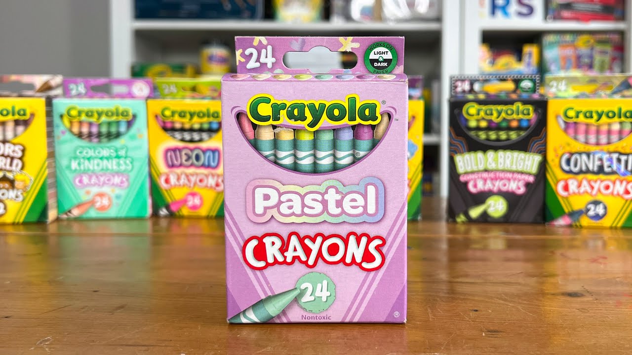 Crayons, Assorted Colors, Box of 24 | Bundle of 2 Boxes