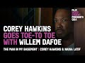 Willem Defoe is the Roommate from Hell for Corey Hawkins | The Man in My Basement Q&A