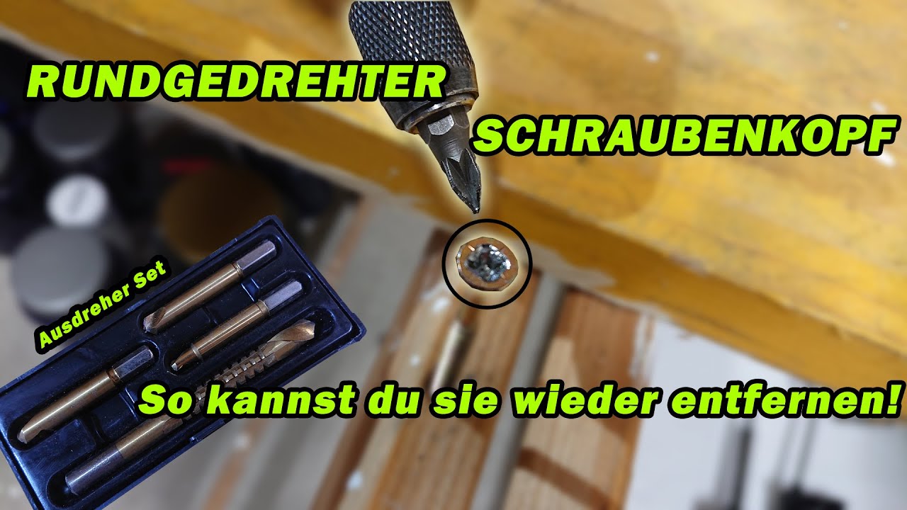 ABGENUTZTE/RUNDGEDREHTE SCHRAUBE LÖSEN AUSDREHER SET Factorem YouTube