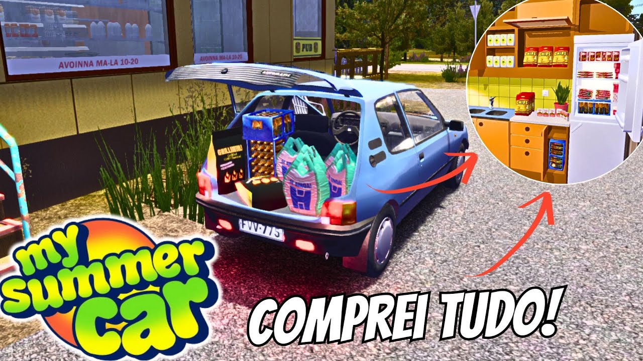 FIZ as COMPRAS DO MÊS da MINHA CASA NOVA - My Summer Car 