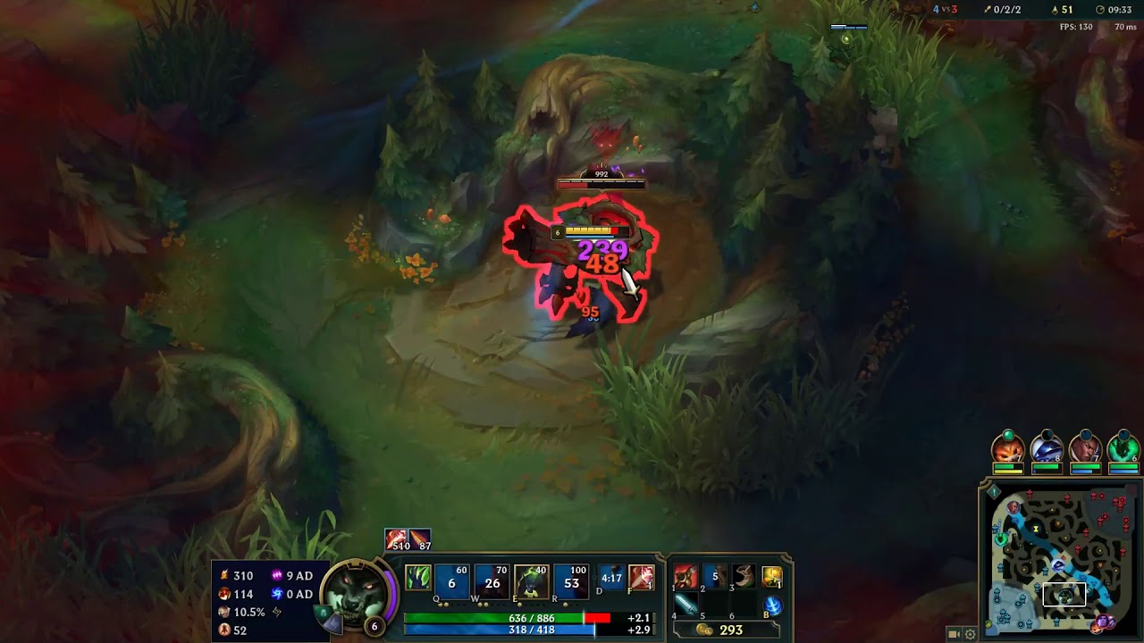 League of Legends Ft Warwick On Jungle (Game 2345 Patch 8.22)