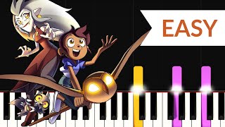 Owl House Theme Song (EASY Piano Tutorial) Resimi