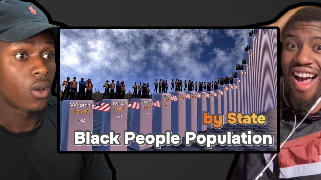 🇬🇧BLACK BRITS REACTS TO - Black American Population by State!!