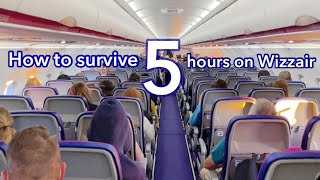 PRO WIZZAIR TIPS for a 5 hour flight from BUDAPEST to ABU DHABI