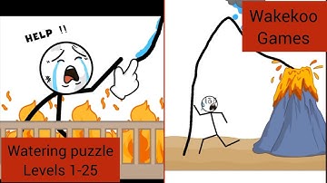 Watering Puzzle levels 1-25