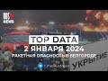 ⭕️ RusNews TOP DATA 2 января 2024: обстрел Белгорода, столкновение самолетов в Токио, взрывы в США