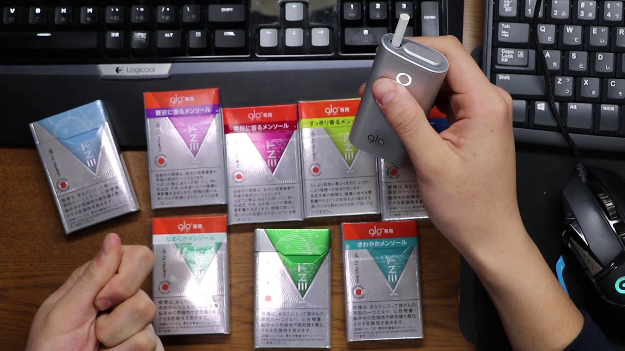 【LUNEページ】全フレーバー 開封動画】#38 「電子タバコglo八種類（新フレーバー）」 - YouTube