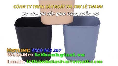 THÙNG RÁC NHỰA KHÔNG NẮP - THÙNG RÁC VĂN PHÒNG ĐẸP GIÁ RẺ - CHỐNG CHÁY