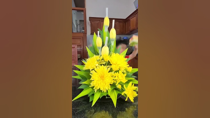 Hướng dẫn cắm hoa trên bàn thờ