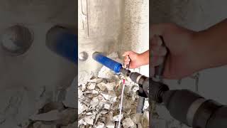 Diamond Core Drilling a Concrete Wall