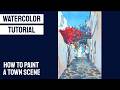 PAINT WITH ME  -  How I Paint a Mediterranean Landscape #loose #sketch #dailyart