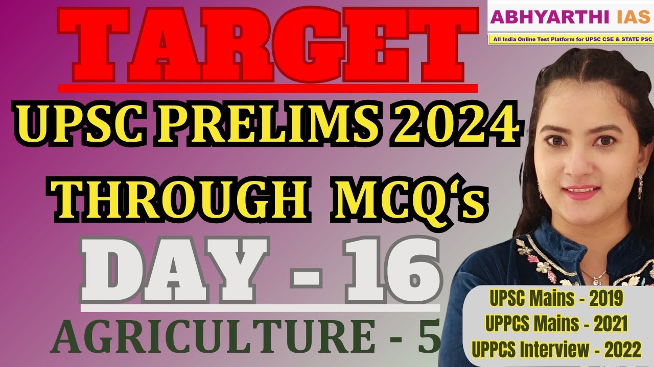 Day 16 | Most Important UPSC Current Affairs MCQ's For CSE Prelims 2024 ...