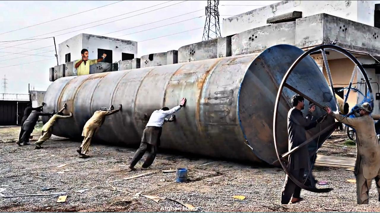 Giant Cement Silo Manufacturing Process | Heavy Engineering Work"