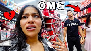 PRETENDING TO BE SINGLE IN PUBLIC! *GONE WRONG*