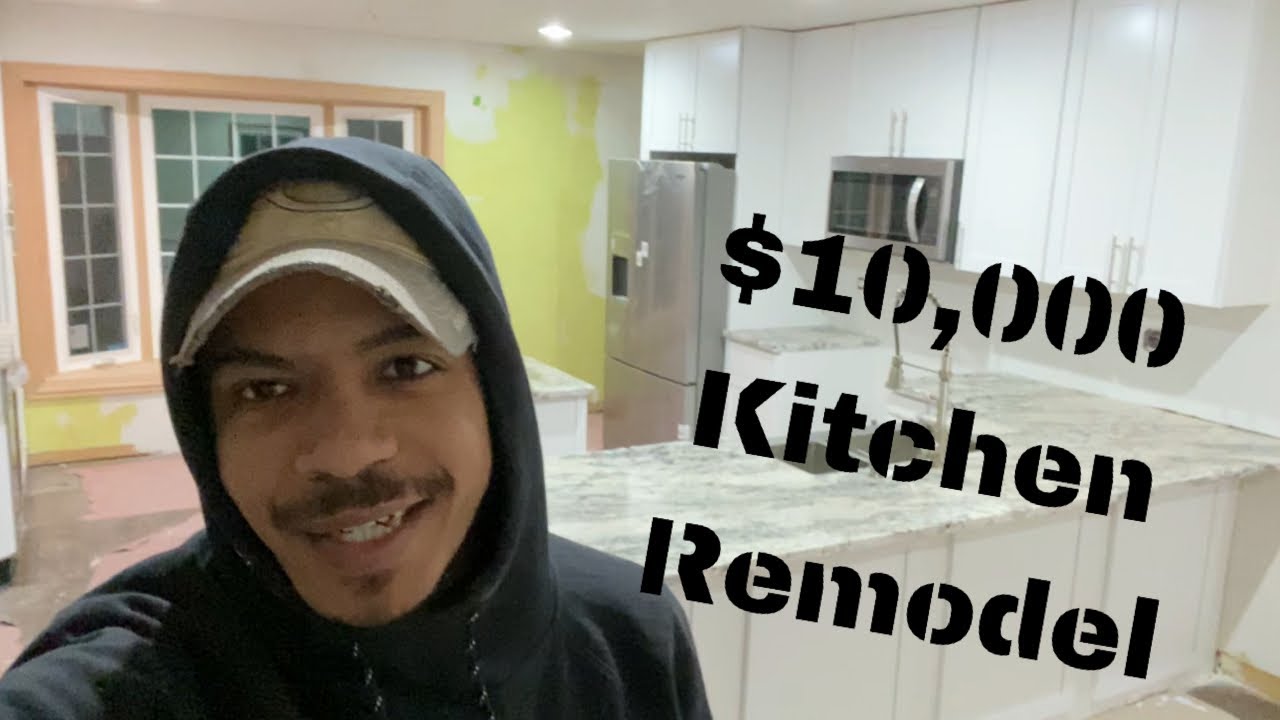 $10,000 Kitchen Remodel Timelapse - One Man Kitchen Cabinet Installation