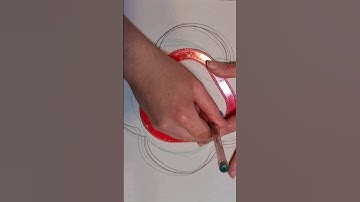 Multi orbit spirograph with central vertix #art #spirograph #painting Clover Pattern