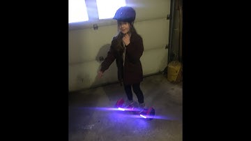 Razor Hovertrax 1.5 25v hoverboard her first ride ever