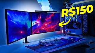 PRODUTOS BARATOS que você PRECISAR TER no seu SETUP GAMER!!! (até R$150)