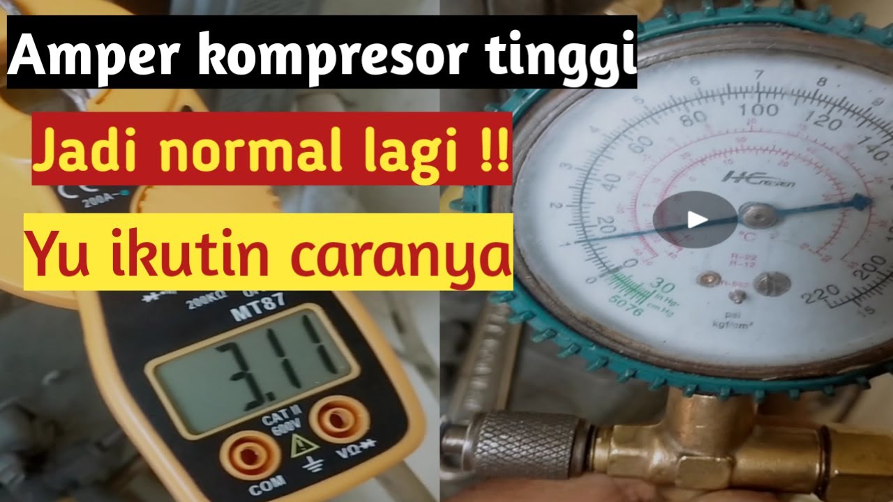 How to overcome high AC compressor amps to return to normal