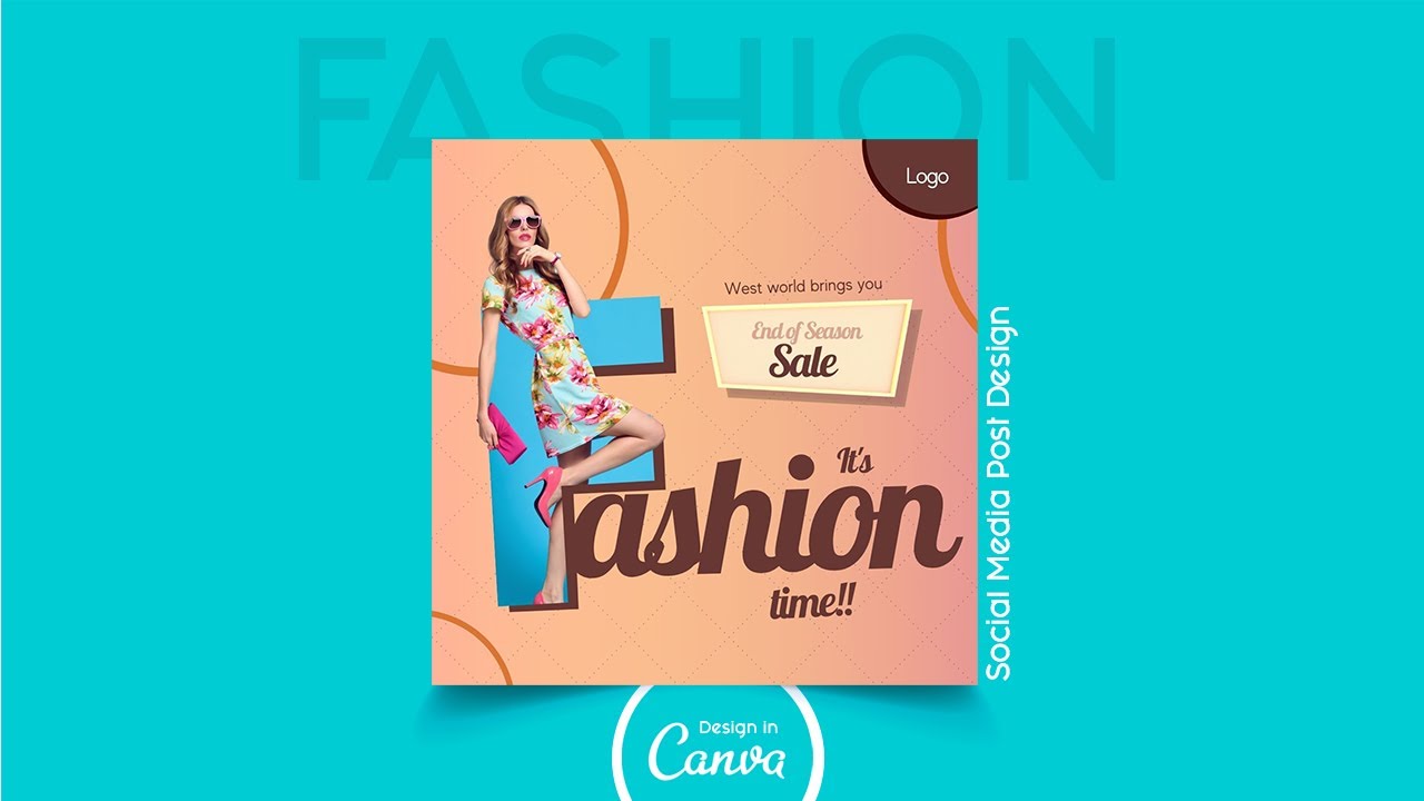 How to Create Trendy Fashion Social Media Post Design in Canva - Canva ...