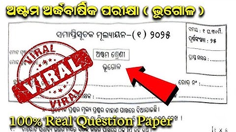 Class 8 half Yearly Question Paper - 2025 Edition: Geography || CLASS SA 1 geography QUESTIONS PAPER