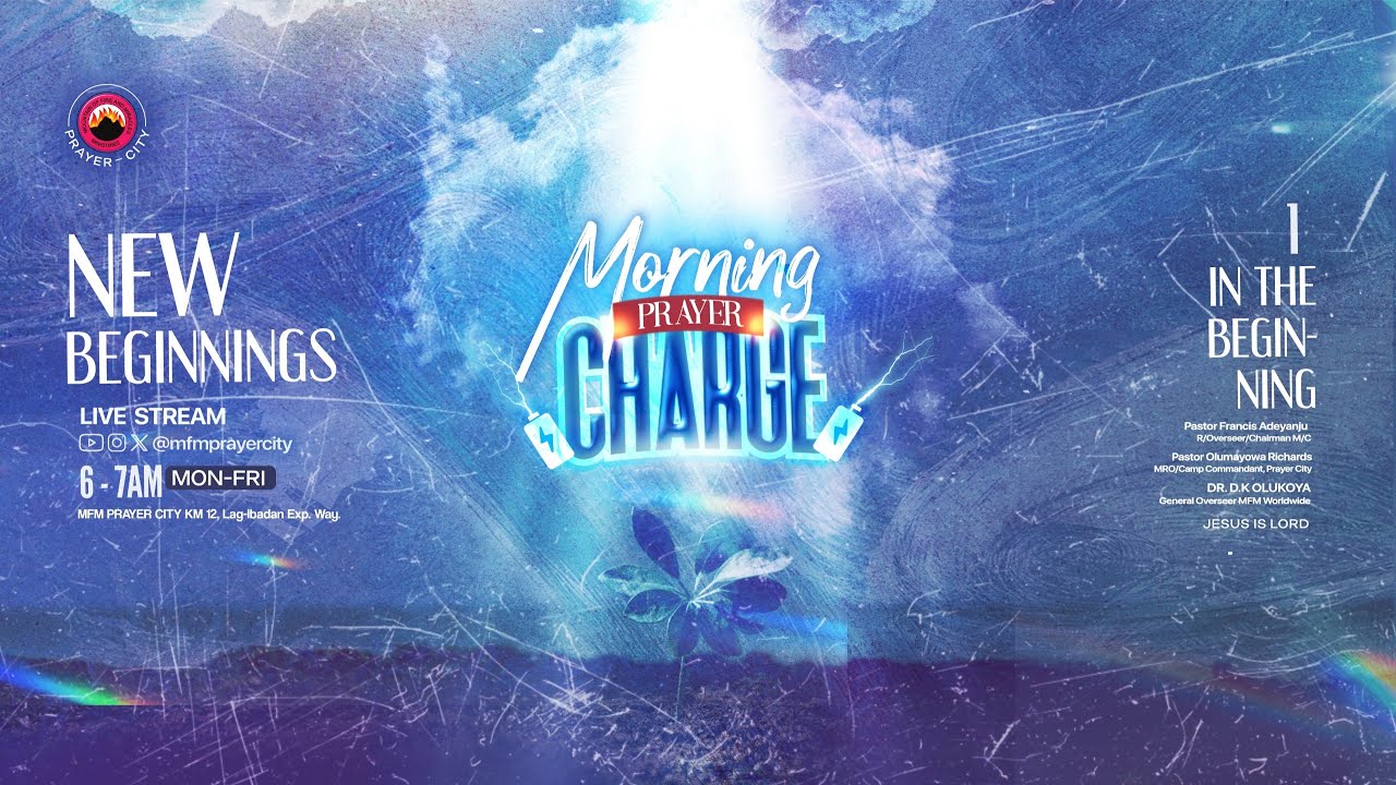MORNING PRAYER CHARGE || IN THE BEGINNING || 19-01-2026 || PRAYER CITY