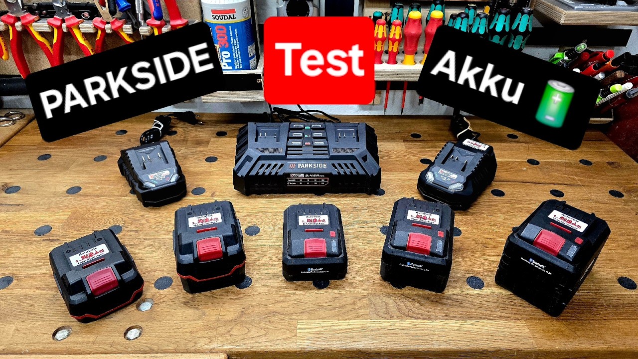 Alle PARKSIDE 🟢 20V Akkus 🔋 im Praxis-Vergleichs-Test | RPH